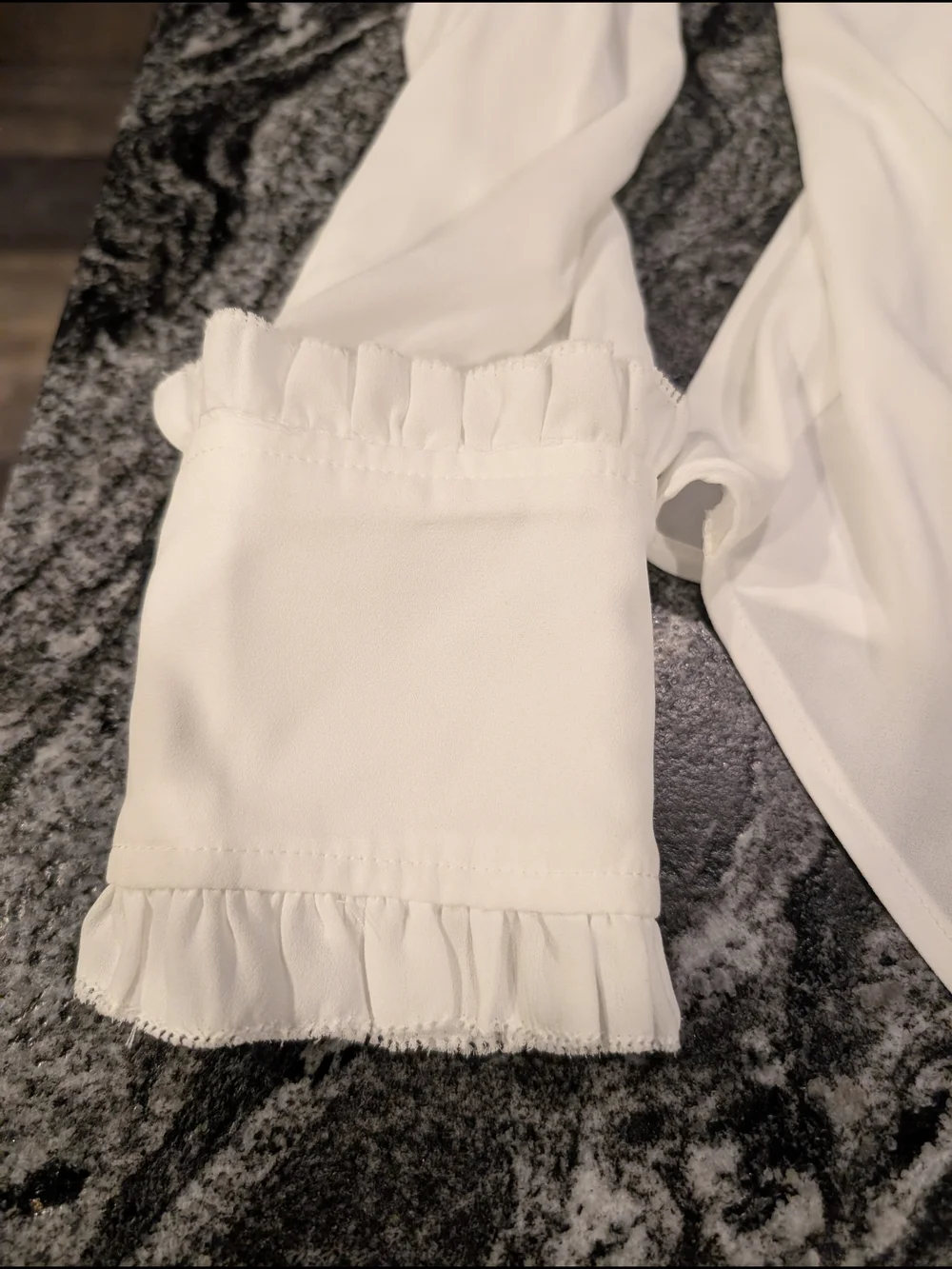 J. Crew White Semi Sheer Button-Front Blouse